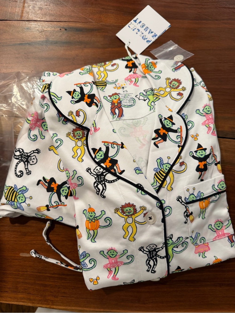Roller Rabbit Boo Crew 2026 Halloween Long Sleeved Pajama Set NWT